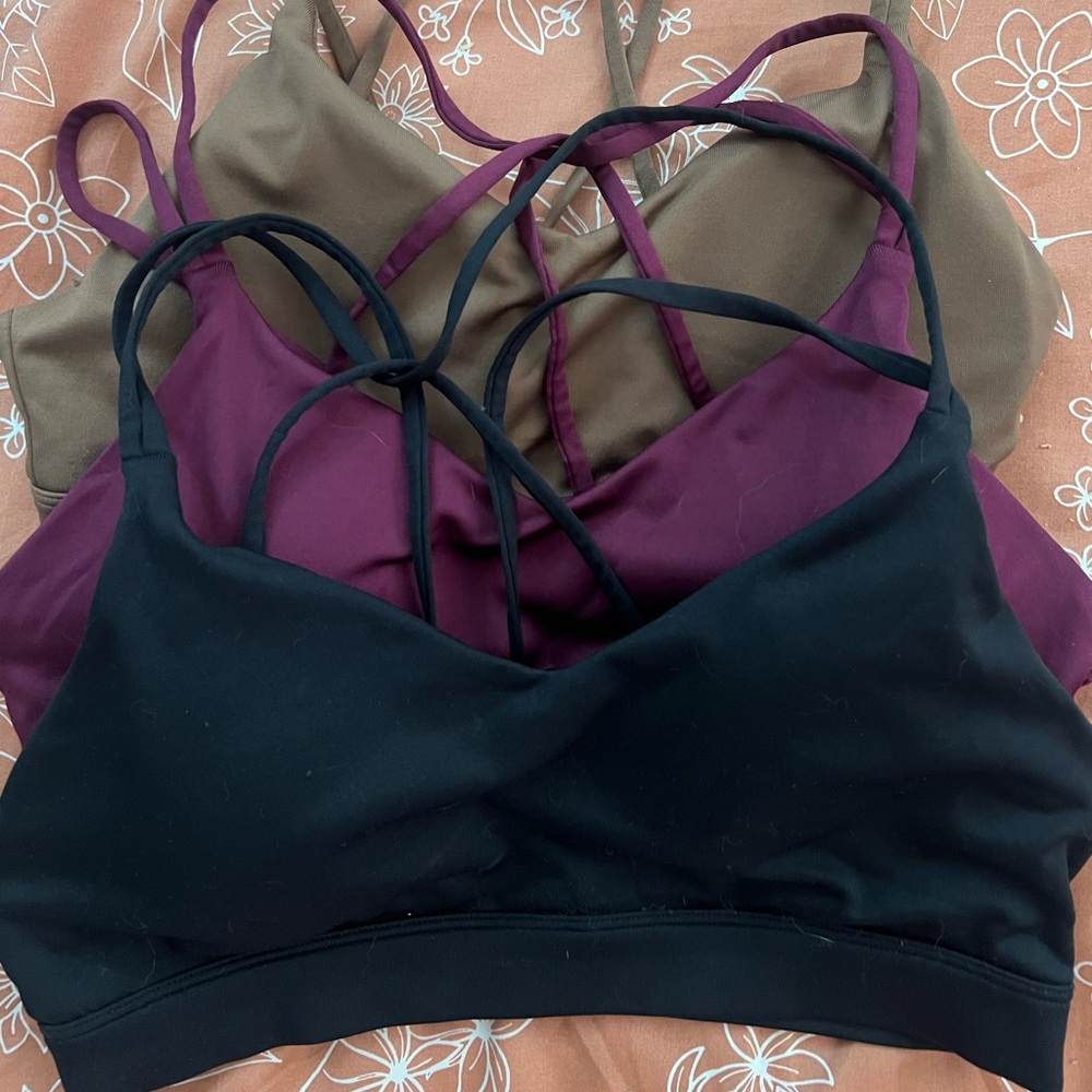 Set of 3 Old Navy Sports Bras-Size Medium
